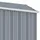 vidaXL Brennholzlager Verzinkter Stahl 245 x 98 x 159 cm Grau
