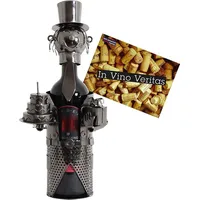 Brubaker Flaschenhalter Geburtstag Metall Skulptur Geschenk