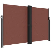 vidaXL Seitenmarkise 160 x 600 cm Braun Polyester