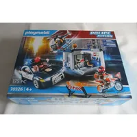 Playmobil Police Action Set 70326 - Polizei Station Auto Hubschrauber NEU OVP