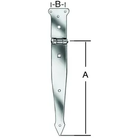 Vormann Werfgehänge schwer,400mm Stahl, verzinkt