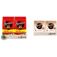 Senseo Pads Classic - Kaffee RA-zertifiziert - 10 Megapackungen XXL x 48 Kaffeepads & Pads Café Latte, 80 Kaffeepads, 10er Pack, 10 x 8 Getränke