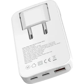 mobile origin GaN III Slim Charger dual USB-C Single USB-A White