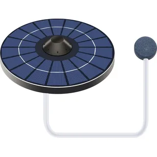 tigrezy Solar-Teichbelüfter, Sauerstoffpumpe mit Luftschlauch und Blasenstein, schwimmender Wassertank, Sauerstoffgenerator, Fischbrunnen, Vogelbad,