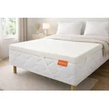 ergonomischer Kaltschaum Topper, 120 x 200 cm, 5 cm, H4, extra feste Matratzenauflage, sleepling - Weiß