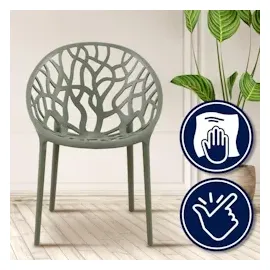 CLP Hope Gartenstuhl Sessel 59 x 59 x 80 cm oliv 2 St.