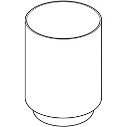 Keuco Edition 90 Echtkristall-Ersatzglas 19050009000, Accessoires, klar