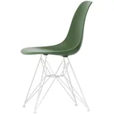 Vitra - Eames Plastic Side Chair DSR RE, weiß / forest (Filzgleiter weiß)