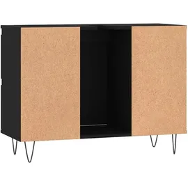 vidaXL Badezimmerschrank 80 x 60 x 33 cm Schwarz