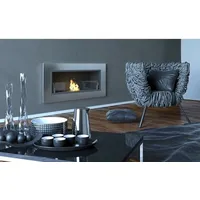 Wandkamin Biokamin mod.fd93b mit Glas und 1x1,5 lit Brenner Bio kamin Ofen kamin