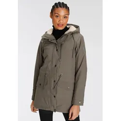 Funktionsparka JACK WOLFSKIN "NEW DUNVILLE", Damen, Gr. XL, grün (oliv), Obermaterial: 100% Polyester. Futter: 100% Polyester. Wattierung: 100% Polyester, sportlich, Jacken, Wasserabweisend & Winddicht & Atmungsaktiv