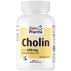 Cholin 600 mg rein aus Bitartrat veg.Kapseln 60 St