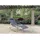 Garden Pleasure Naxos Schaukelliege 146 x 62 x 89 cm schwarz/silber