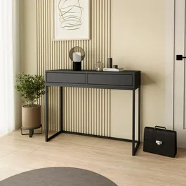 beautysofa LANGO Konsolentisch 100 x 80 x 35 cm Schwarz