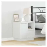 vidaXL Nachtschrank 50 x 34,5 x 50 cm Weiß