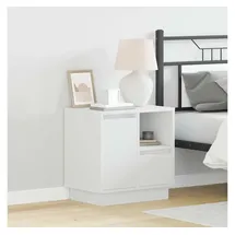 vidaXL Nachtschrank 50 x 34,5 x 50 cm Weiß
