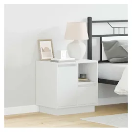 vidaXL Nachtschrank 50 x 34,5 x 50 cm Weiß