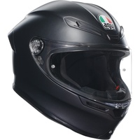 AGV K6 S Integralhelm Motorrad, Unisex, Mattschwarz, L