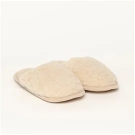 Gottstein Curly Wool Pantoffeln Beige 38