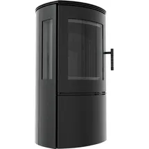Kratki Falcon View Ø 150 Stahl Schwarz/Abdeckplatte Glas