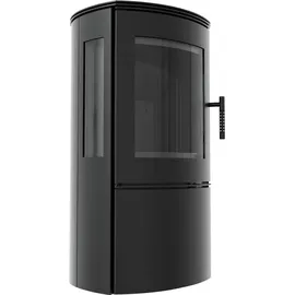 Kratki Falcon View Ø 150 Stahl Schwarz/Abdeckplatte Glas