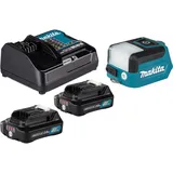 Makita ML 107 DSA Akku Lampe 12 V max. 200 lm LED + 2x Akku 2,0 Ah + Ladegerät