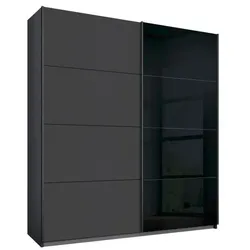 rauch ORANGE Schwebetürenschrank Ragona 181 x 210 cm Dekor Grau-Metallic