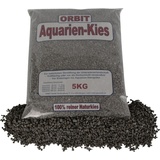 ORBIT Aquarien Natur-Kies schwarz 5 kg