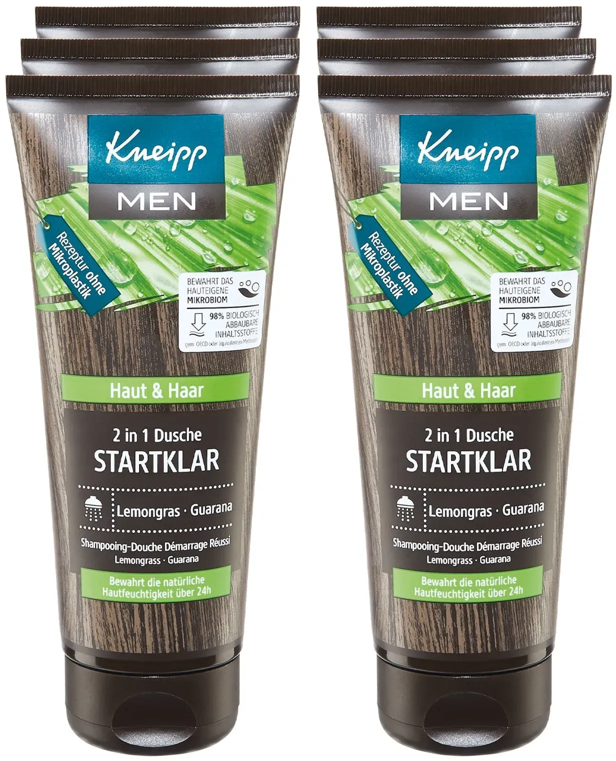 Kneipp Dusche Men Startklar 2in1 Lemongras 200 ml, 6er Pack