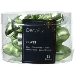 12 Christbaumschmuck Sterne Glas 4cm Glassterne matt & glänzend Christbaumkugeln Weihnachtsbaumkugeln Christbaumschmuck Weihnachtsbaumschmuck Grüntee