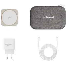 CubeNest Qi2 SQ312 Pro Titanium 3in1 mit MagSafe Halterung