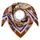 Codello Exklusives Sternzeichen-Tuch aus reiner Seide (Stier, grau) - 65 x 65 cm
