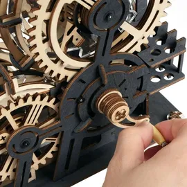 ROKR 3D-Holz-Puzzle Murmelbahn "Marble Night City"