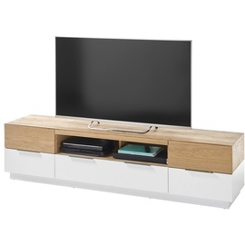 MCA Furniture Lowboard »Dubai«, für Tv bis 84 Zoll geeignet, weiß matt mit Absetzung, weiß