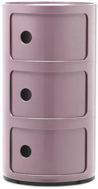 Kartell - Componibili 3 Beistelltisch Mauve - 585