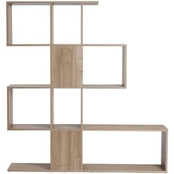 Bibliothèque ouverte séparateur design finition bois clair chêne L139 cm COMO