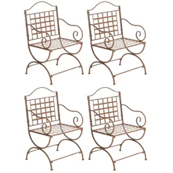 CLP 4er Set Stühle Lotta antik braun