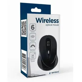 Gembird MUSW-6B-01 Wireless Mouse schwarz/silber