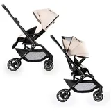 hamilton by yoop T1 Buggy - 360° drehbarer Sitz - MagicFoldTM Technologie - Zusammenklappbar - Inklusive Schutztasche und Becherhalter - Verstellbarer und wendiger Kinderwagen - Khaki