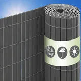 urfence Sichtschutzmatte 100 x 500 cm grau PVC