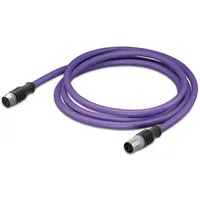 WAGO 756-1105/060-020 Sensor-/Aktor-Datensteckverbinder, konfektioniert M12 Stecker, gerade, Buchse,