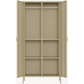 [en.casa] Kleiderschrank Esteli 170 x 80 x 45 cm Kamelfarben