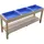 Axi Sand und Wassertisch mit 3 Behältern Naturbraun Behälter Blau