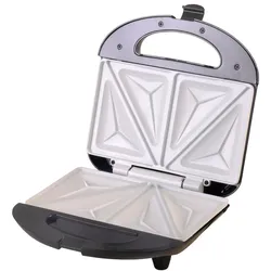 Camry CR 3018 Sandwich-Maker Sandwichtoaster Schwarz/Silber Keramikbeschichtung