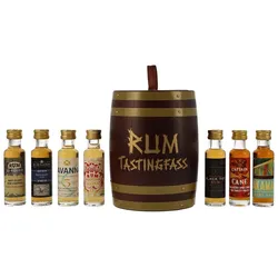 Rum Tastingfass - 7x 20ml - Rum Set