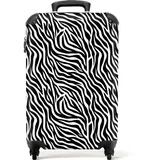 noboringsuitcases 4-Rollen Cabin 55 cm / 36 l schwarz/weiß