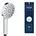 wassersparender Duschkopf Boost-Funktion für mehr Strahlpower 8l pro Min 3 Strahlarten inkl AquaBooster Universalanschluss 1348640000