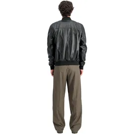 Alpha Industries Ma-1 Lederjacke schwarz L
