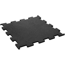 TRENDY SPORT Bodenmatte Rubber Interlocking Flooring Segura 1000 schwarz 1,5 cm