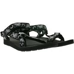 TEVA Original Universal Damen Sandale nachhaltige Sommer-Sandale mit EVA-Gummisohle Zehentrenner 1003987 Schwarz/Weiß - 